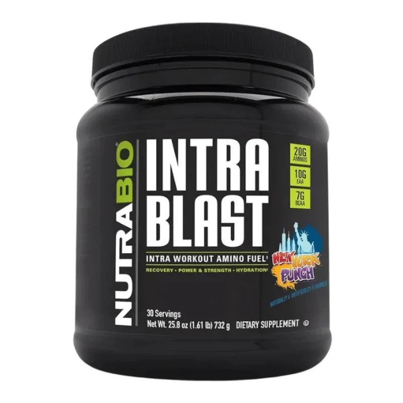 NutraBio Suplemento Deportivo Intra Blast AMINO+EAA+BCAA, 30 Porciones