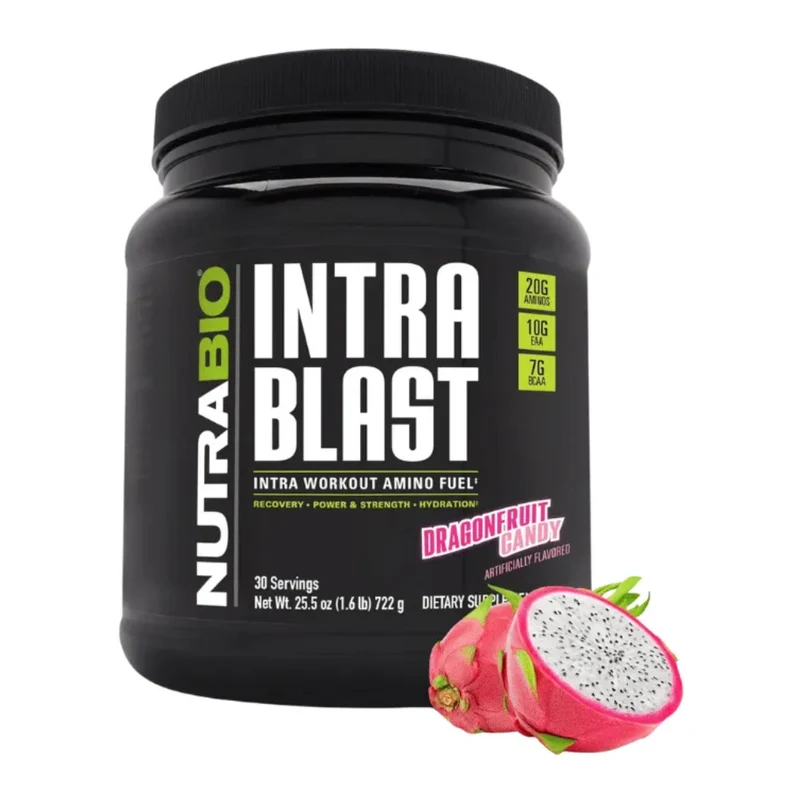 NutraBio Suplemento Deportivo Intra Blast AMINO+EAA+BCAA, 30 Porciones