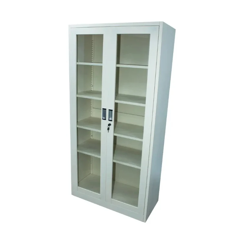 Ofigen Armario Metálico con Puertas de Vidrio, 106-310CH8