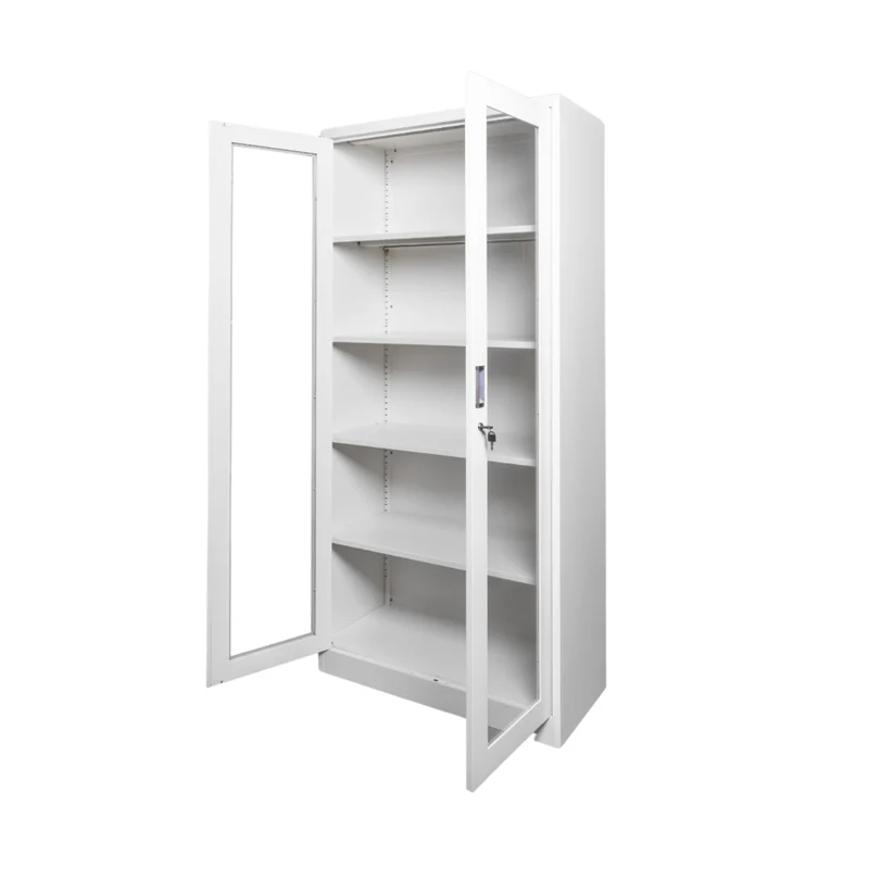 Ofigen Armario Metálico con Puertas de Vidrio, 106-310CH8