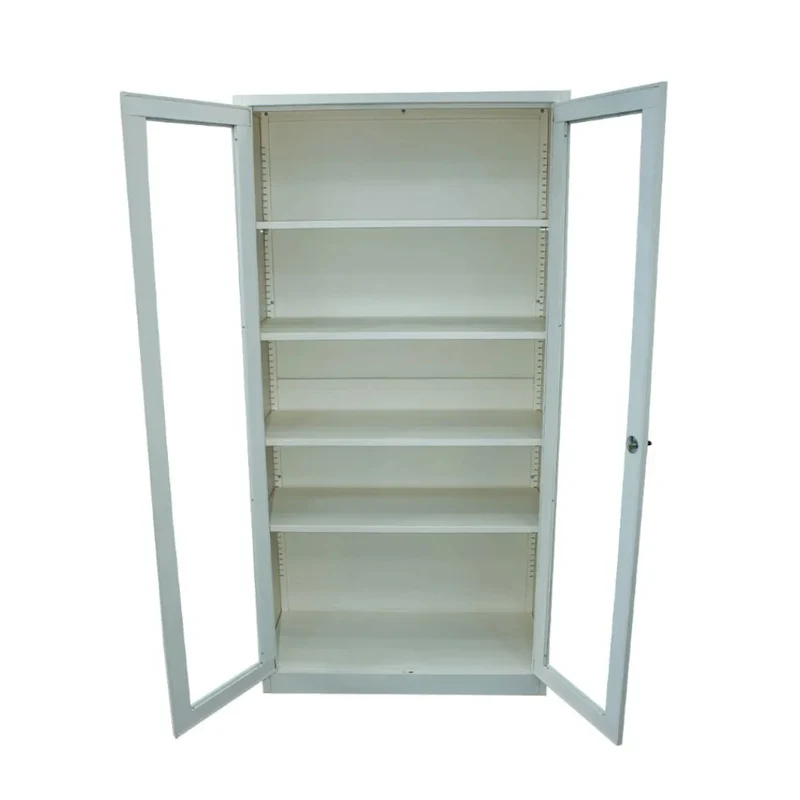 Ofigen Armario Metálico con Puertas de Vidrio, 106-310CH8