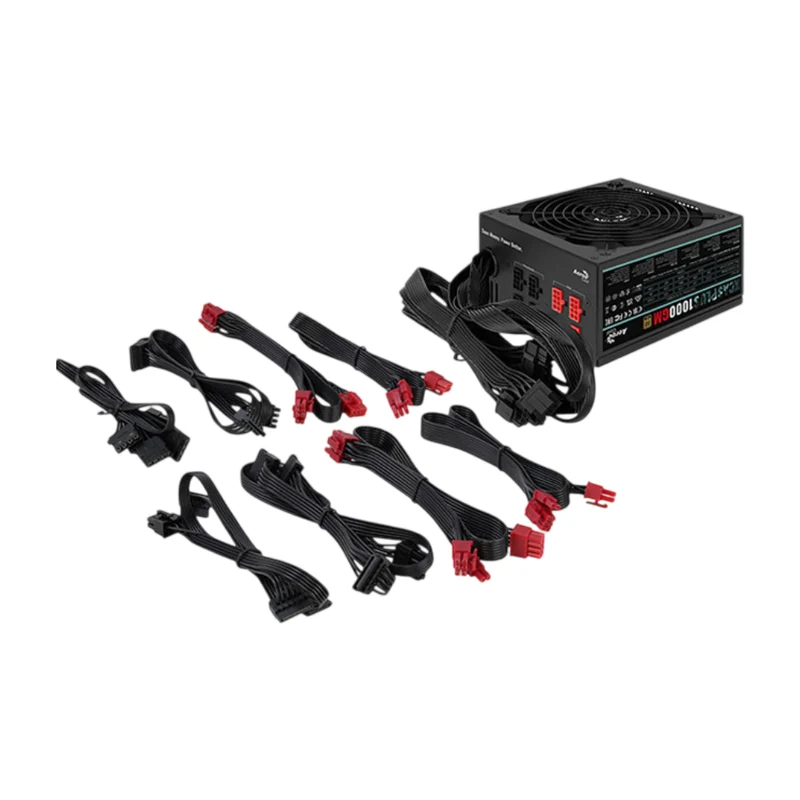 Aerocool Fuente de Poder Semi Modular 1000 W KCAS PLUS 100GM