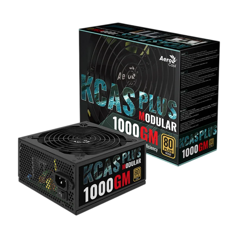 Aerocool Fuente de Poder Semi Modular 1000 W KCAS PLUS 100GM