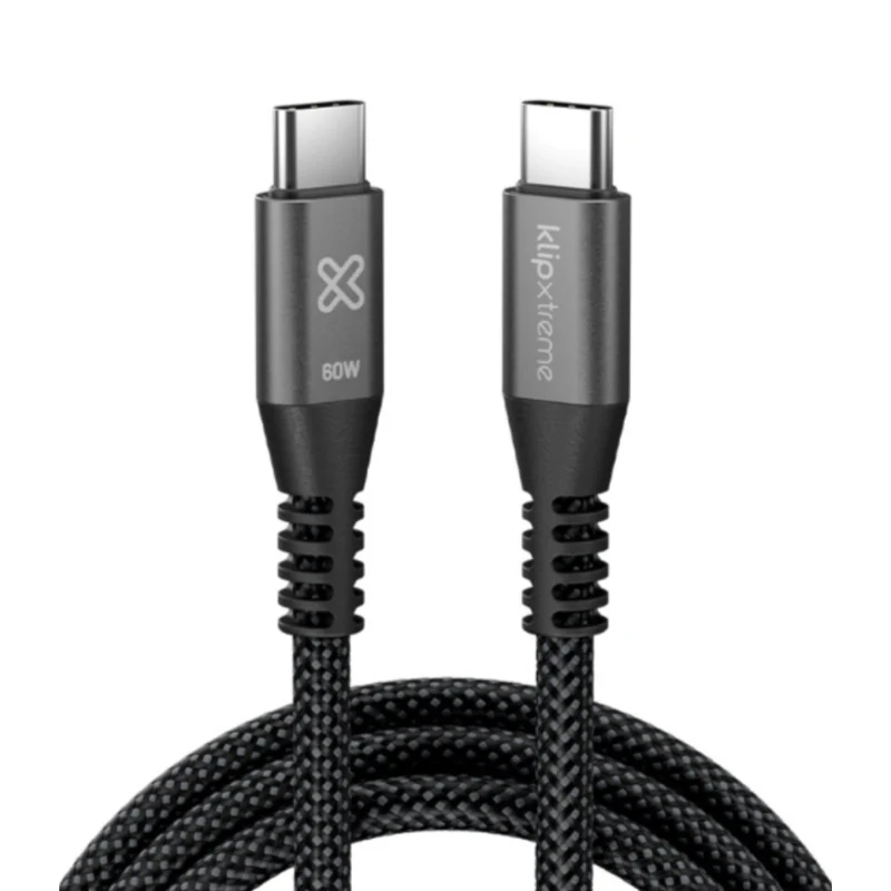 Klip Xtreme Cable USB Tipo C a USB C 1 Metro, KAC-250-3FT