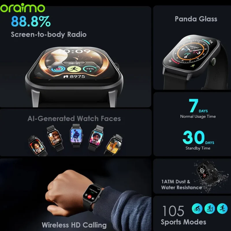 Oraimo Smartwatch Watch 5, OSW-805