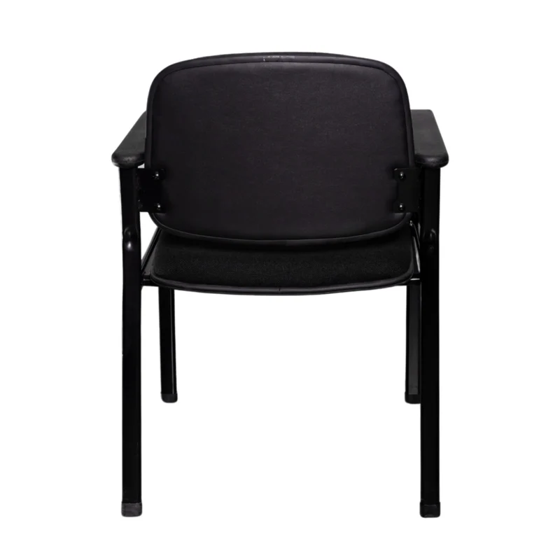 Ofigen Silla de Espera para Oficina con Reposabrazos Forro Damasco, MS004