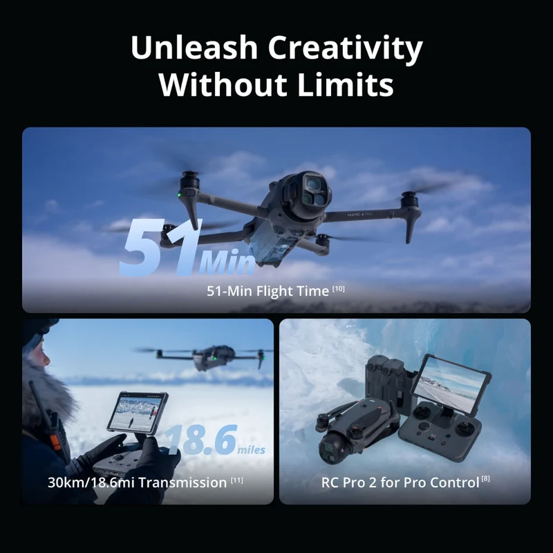 DJI Drone Mavic 4 Pro Fly More Combo (RC 2)