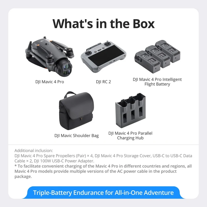 DJI Drone Mavic 4 Pro Fly More Combo (RC 2)