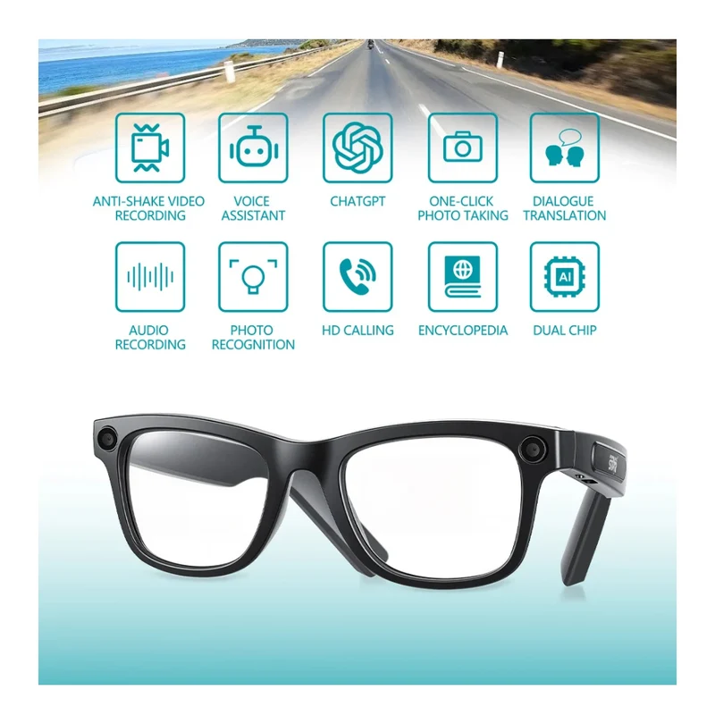 Winning Star Lentes Inteligentes con Cámara 4K, St-Ag01