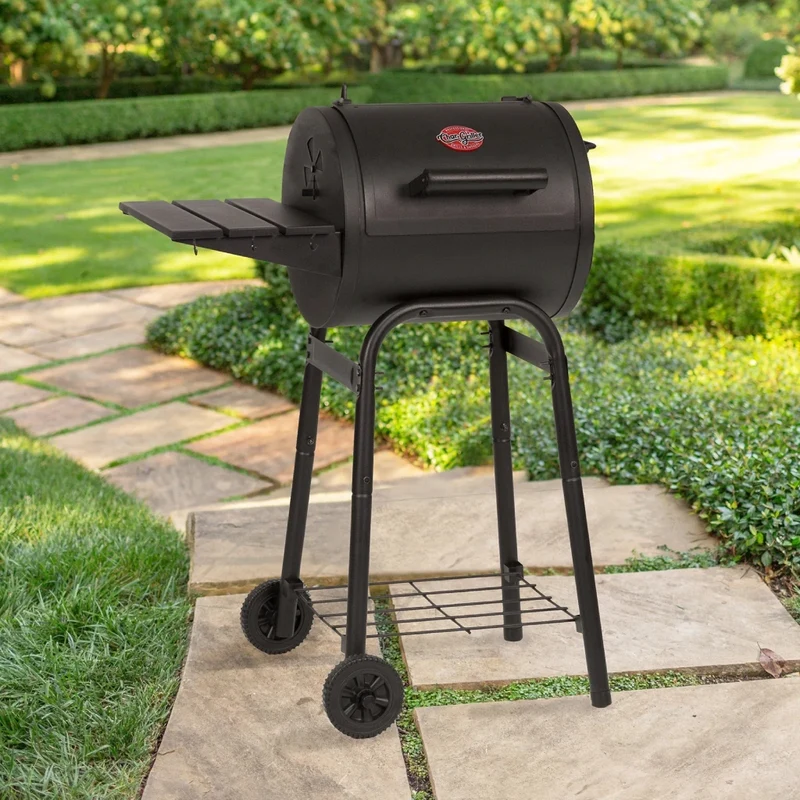 CharGriller Parrilla de Carbón 250" Cuadrada con Ruedas Patio Pro (1616)