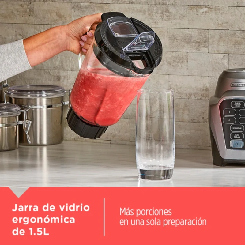 Black & Decker Licuadora Digital Frasco de Vidrio 700W BL0976-1MDLA, Caja Abierta