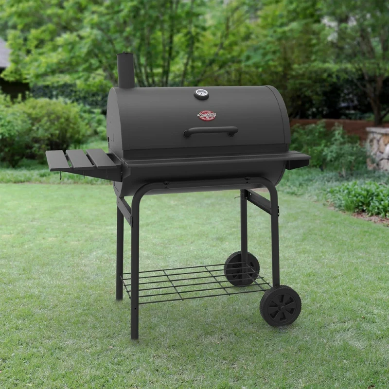 CharGriller Parrilla de Carbón 850" Cuadrada con Ruedas Pro Deluxe (2827)