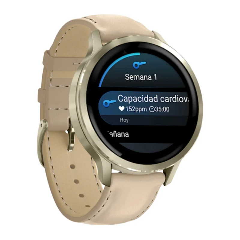 Garmin Smartwatch Venu 4 con Correa de Cuero y Correa de Silicona, 41 mm
