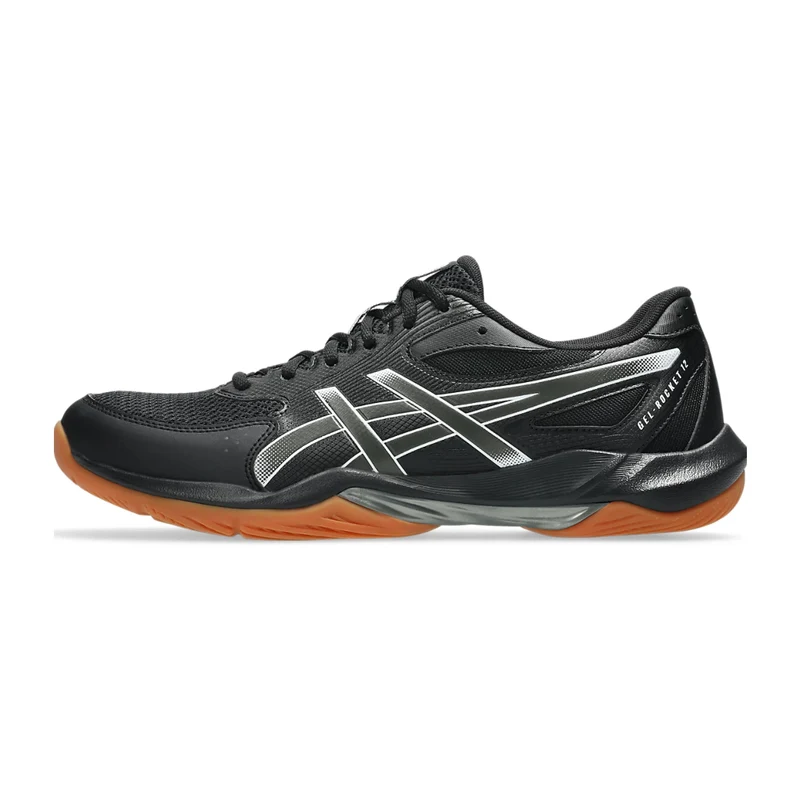Asics Tenis Gel-Rocket 12 Negro/Blanco, para Hombre