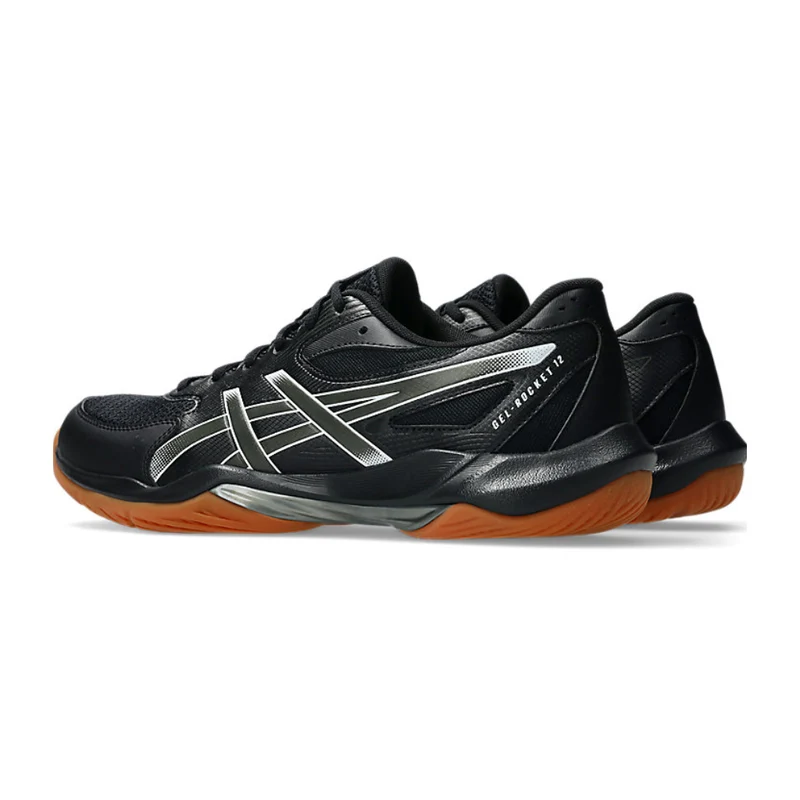Asics Tenis Gel-Rocket 12 Negro/Blanco, para Hombre