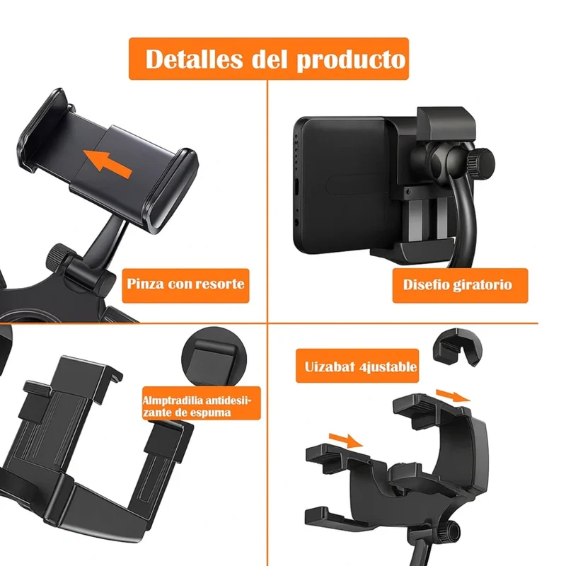 Nova Soporte de Celular para Carro y Espejo Retrovisor, FDBM0003001C