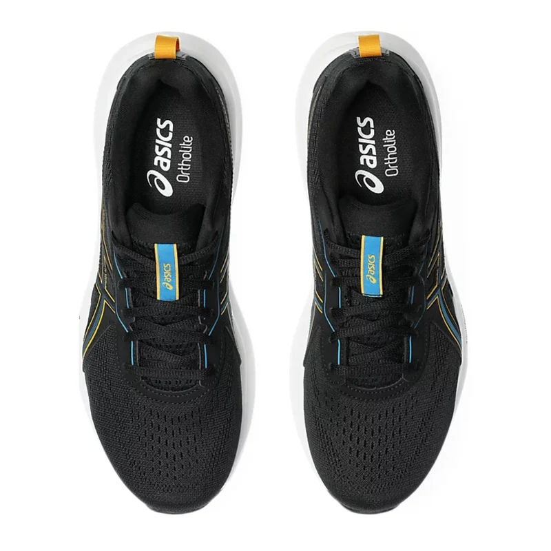 Asics Tenis Gel-Contend 9 Negro/Verde/Amarillo, para Hombre