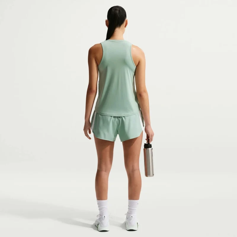 Nike Camiseta Deportiva Sin Mangas One Classic Steam/Blanco, para Mujer
