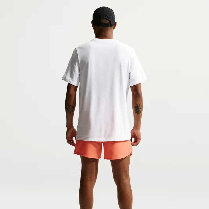 Nike Camiseta Deportiva Dri-FIT Run Swoosh Blanco, para Hombre
