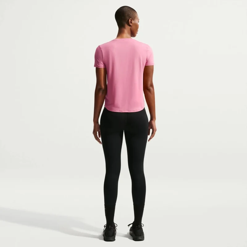 Nike Camiseta Deportiva Manga Corta One Classic Rosado, para Mujer