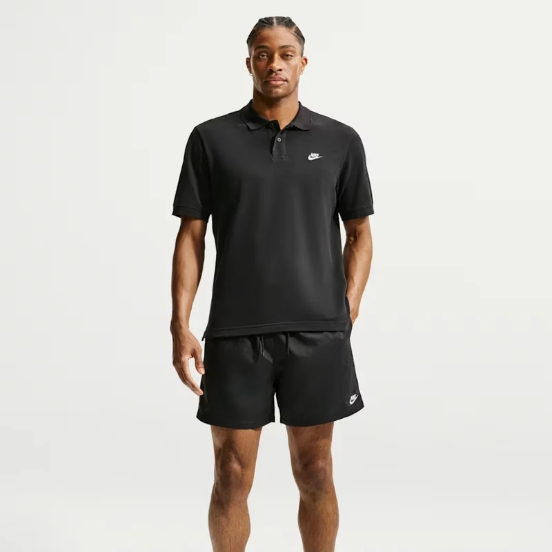 Nike Camiseta Polo M Nk Club Ss Piqué Negro, para Hombre