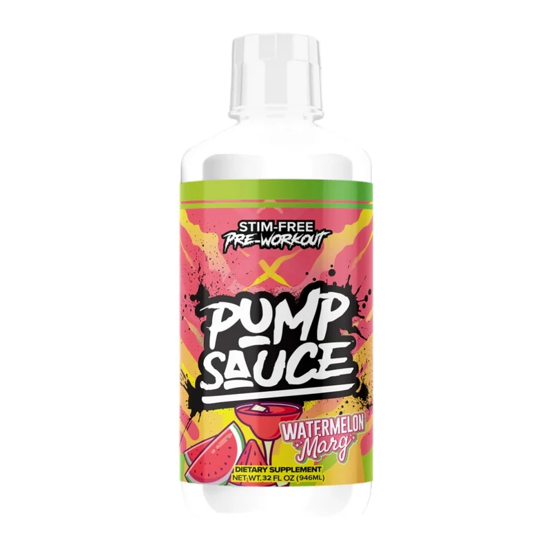 Pump Sauce Bebida Deportiva Pre-Working Sin Cafeína, 32 Onzas