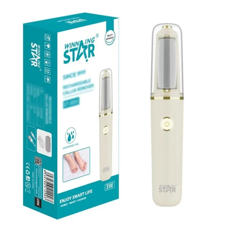 Winning Star Exfoliador Eléctrico Rotativo Recargable para Pies, St-5850