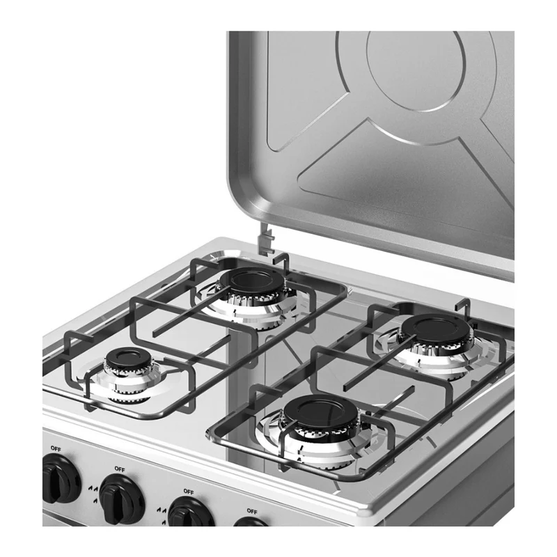 Winning Star Plantilla de Gas 4 Quemadores con Tapa, St-9658