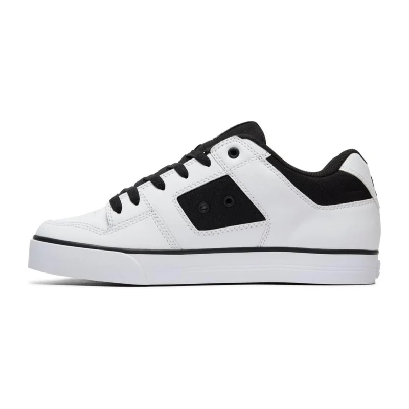 DC Shoes Tenis Pure Blanco/Negro, para Hombre