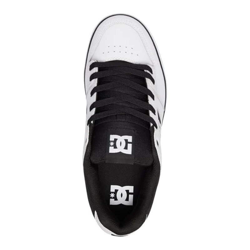 DC Shoes Tenis Pure Blanco/Negro, para Hombre