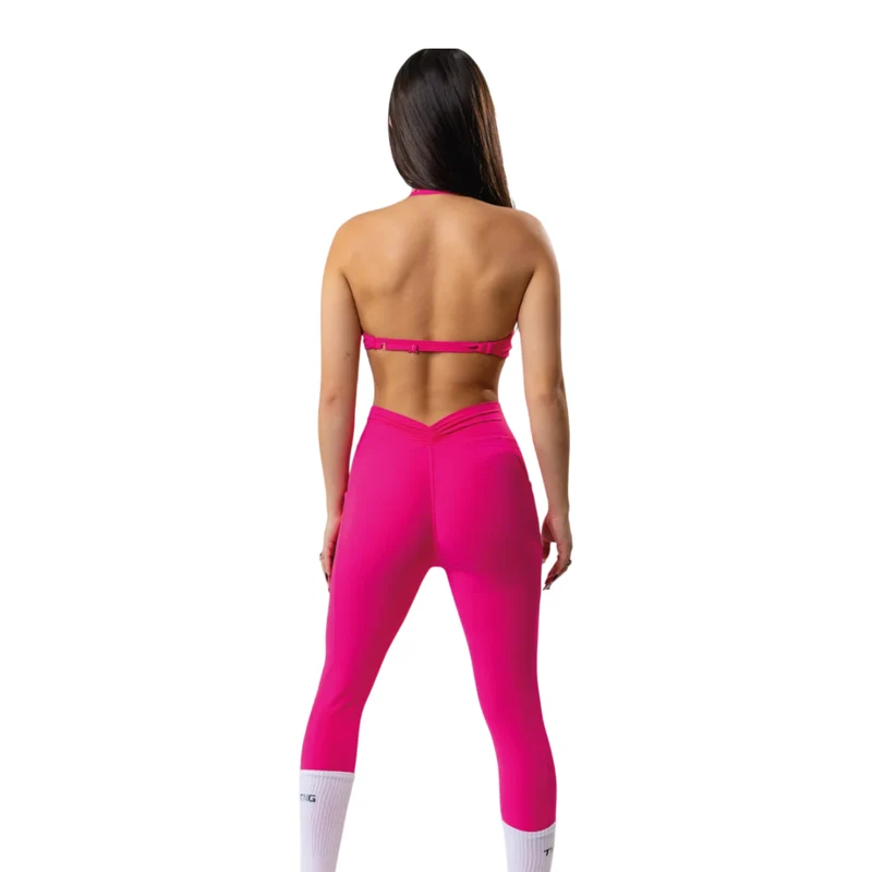 TNG Conjunto Deportivo Top y Leggings Sync Fucsia, para Mujer