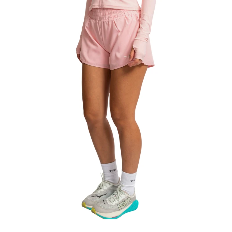 TNG Shorts Deportivo 2 en 1 Speed 3" Rosa, para Mujer