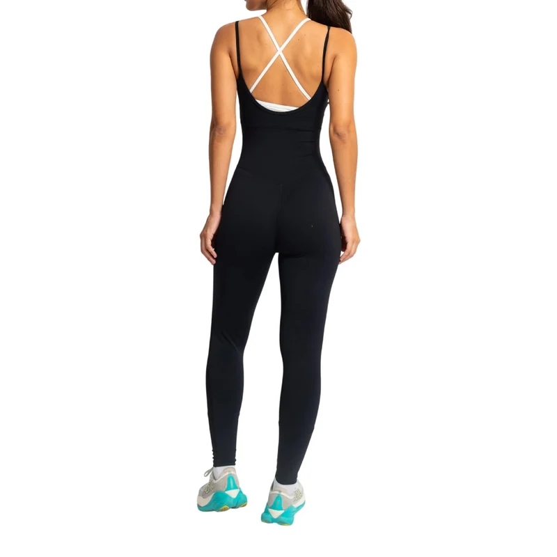 TNG Enterizo Deportivo Hybrid Negro, para Mujer