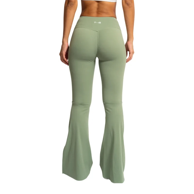 TNG Leggings Deportivo Flare Verde, para Mujer