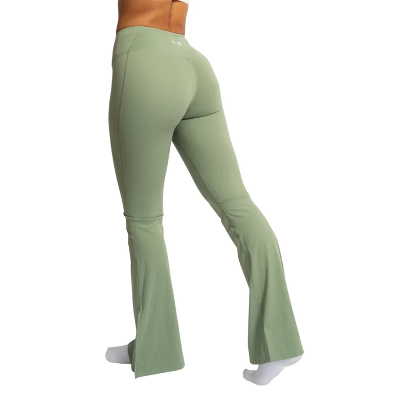 TNG Leggings Deportivo Flare Verde, para Mujer
