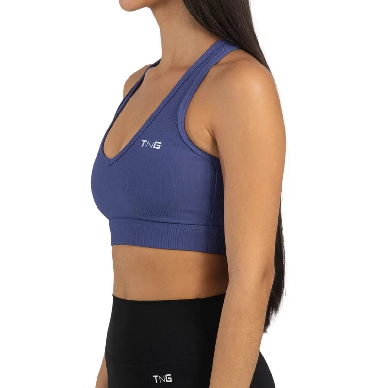 TNG Top Deportivo V-Cut Sports Bra Morado, para Mujer