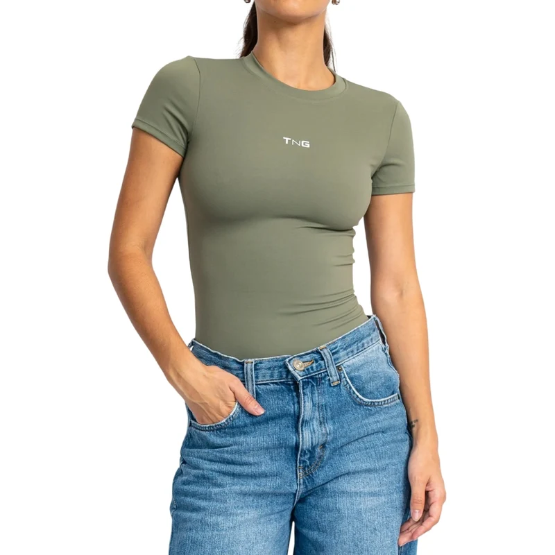 TNG Camiseta Manga Corta Pulse Verde, para Mujer