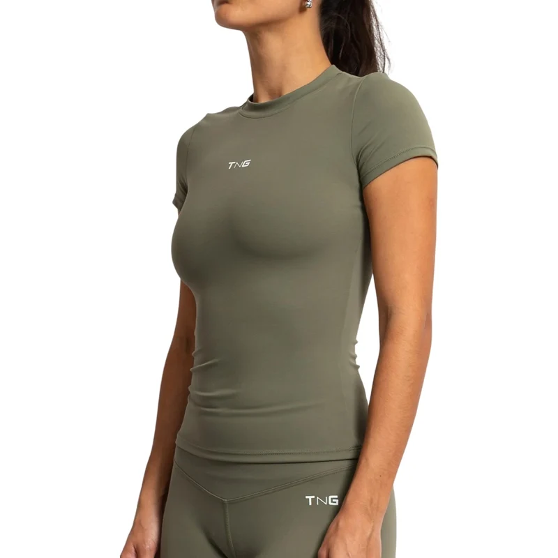 TNG Camiseta Manga Corta Pulse Verde, para Mujer