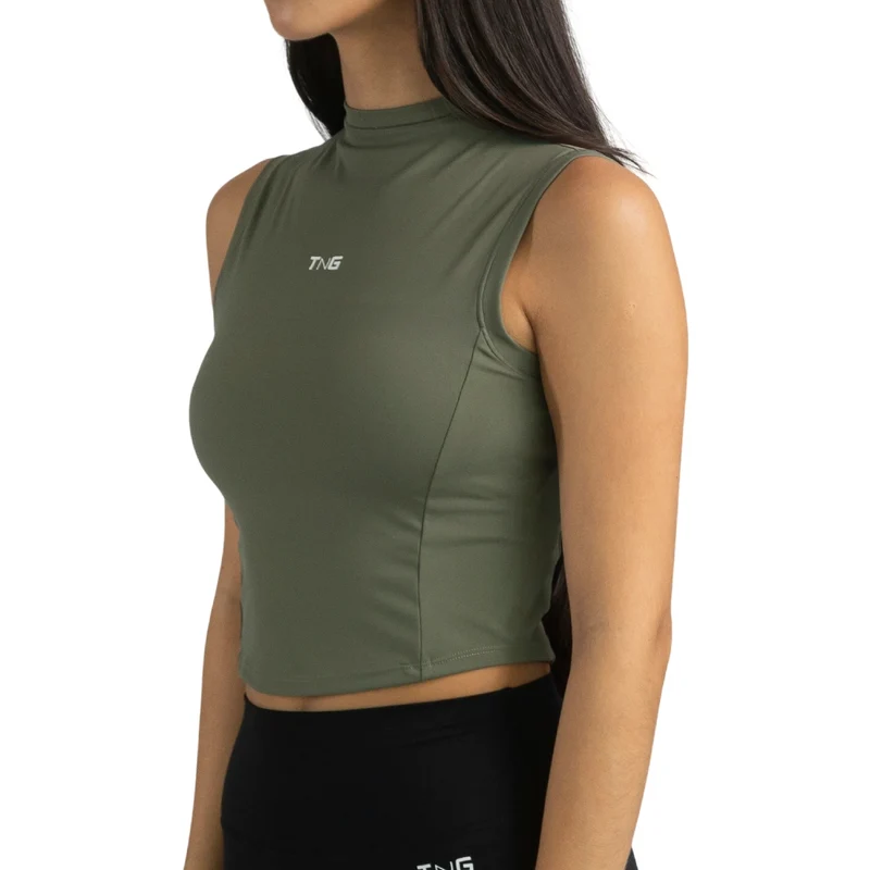 TNG Top Deportivo Pulse Tank Verde, para Mujer