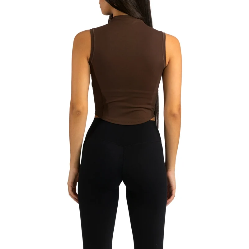 TNG Blusa Deportiva Pulse Tank Café, para Mujer