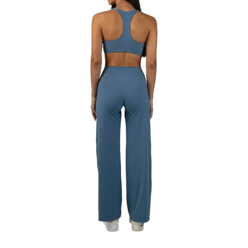 TNG Conjunto Deportivo Top y Leggings Relume Extendido Celeste, para Mujer