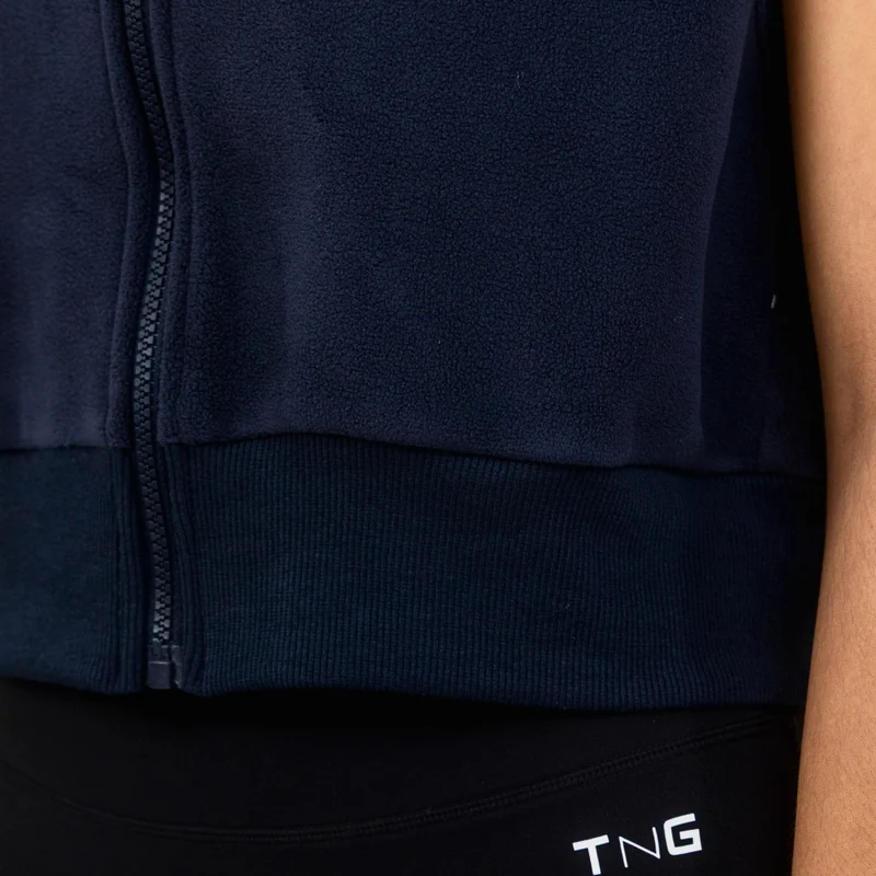 TNG Chaleco sin Mangas Fleece Vest Azul, para Mujer