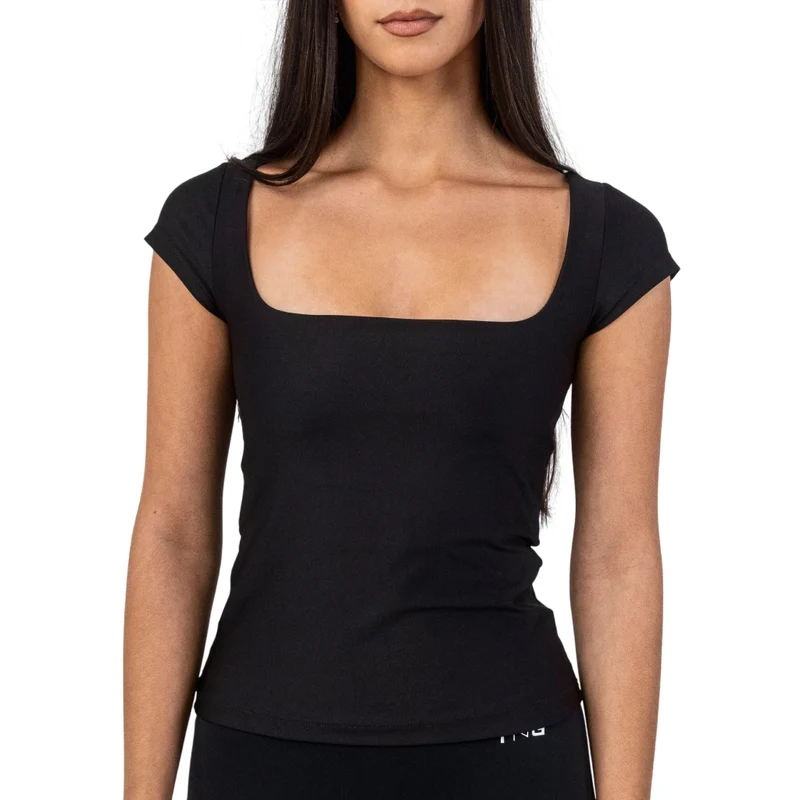 TNG Top Basic Sleeve Negro, para Mujer