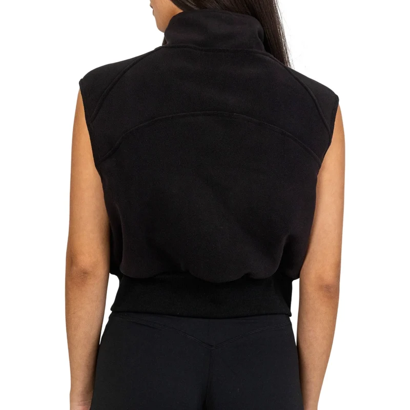 TNG Chaleco sin Mangas Fleece Vest Negro, para Mujer