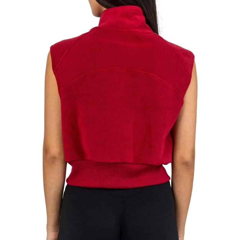 TNG Chaleco sin Mangas Fleece Vest Rojo, para Mujer