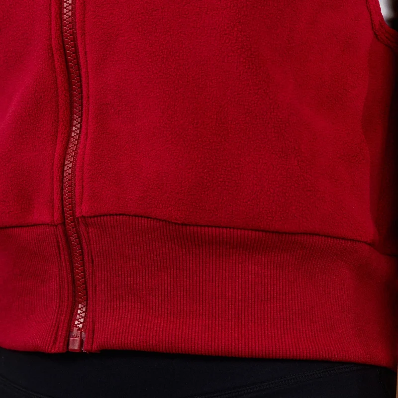 TNG Chaleco sin Mangas Fleece Vest Rojo, para Mujer