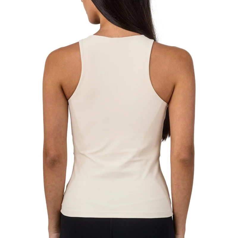 TNG Blusa sin Mangas Hight Neck Crema, para Mujer