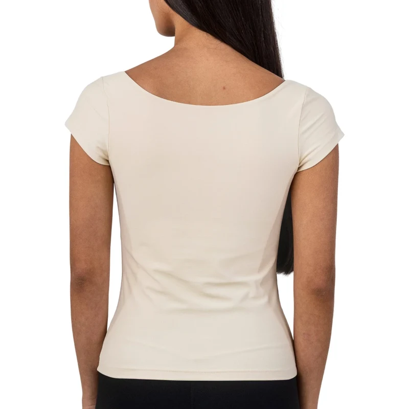 TNG Top Basic Sleeve Crema, para Mujer