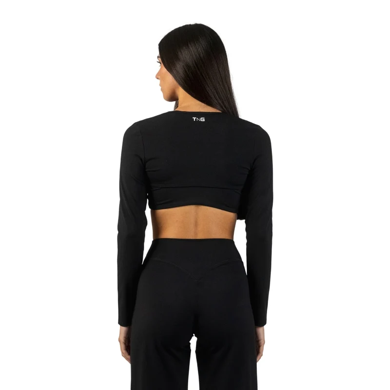 TNG Mangas Deportivas Relume Negro, para Mujer