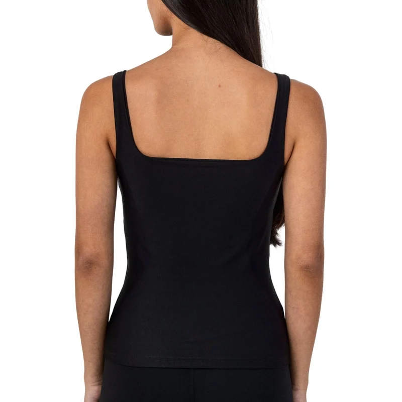 TNG Blusa sin Mangas Basic Square Neck Negro, para Mujer